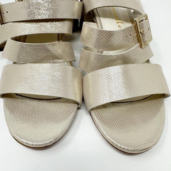 BETTYE MULLER GOLD METALLIC ANKLE STRAP‎ SANDALS 38 - Picture 5 of 11